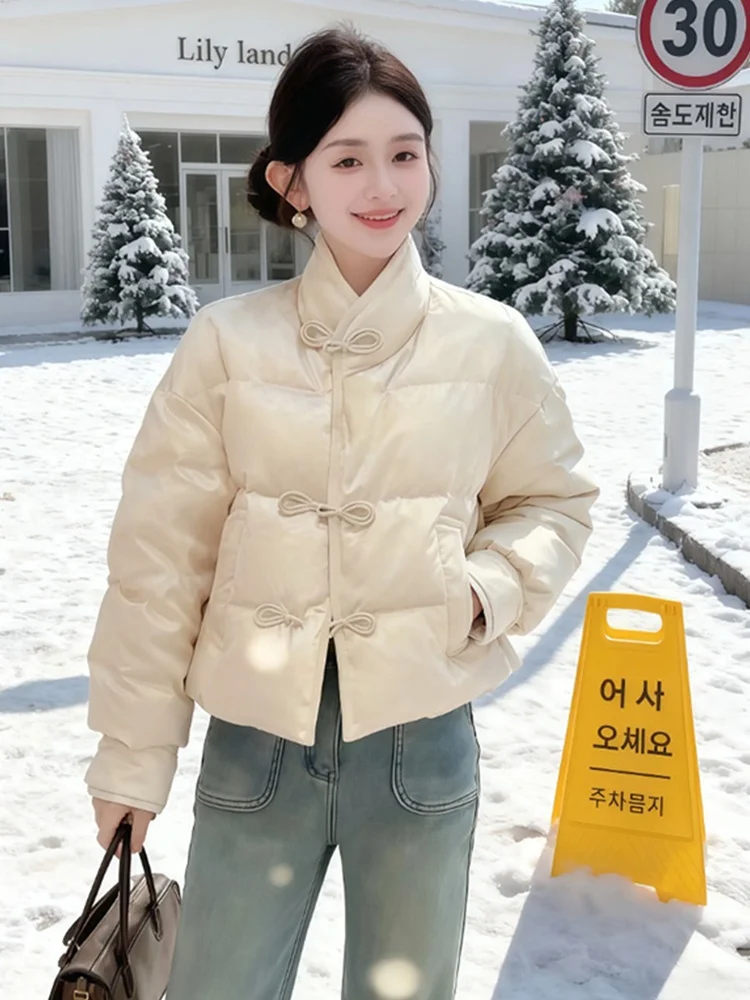 Ele Cotton Jaet Women's Coat Button Stand Collar Warmth Chinese Sle Small Size Winter New Faion Outerwear Coat
Ele Cotton Jaet Women's Coat Button Stand Collar Warmth Chinese Sle Small Size Winter New Faion Outerwear Coat