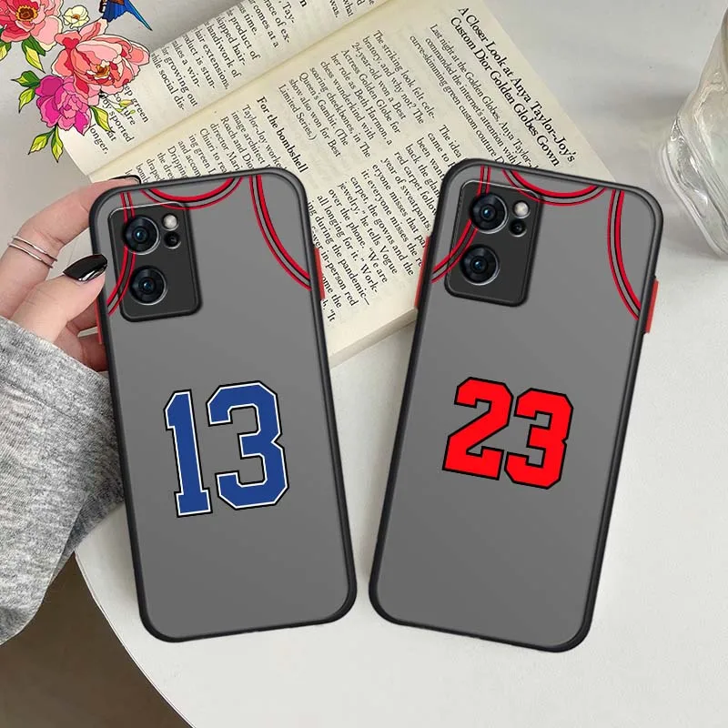Jersey Number 23 For OPPO Reno 12 11 10 8 7 6 5 4 2 Lite Pro Plus 5G Frosted Translucent Phone Case Cover
Jersey Number 23 For OPPO Reno 12 11 10 8 7 6 5 4 2 Lite Pro Plus 5G Frosted Translucent Phone Case Cover