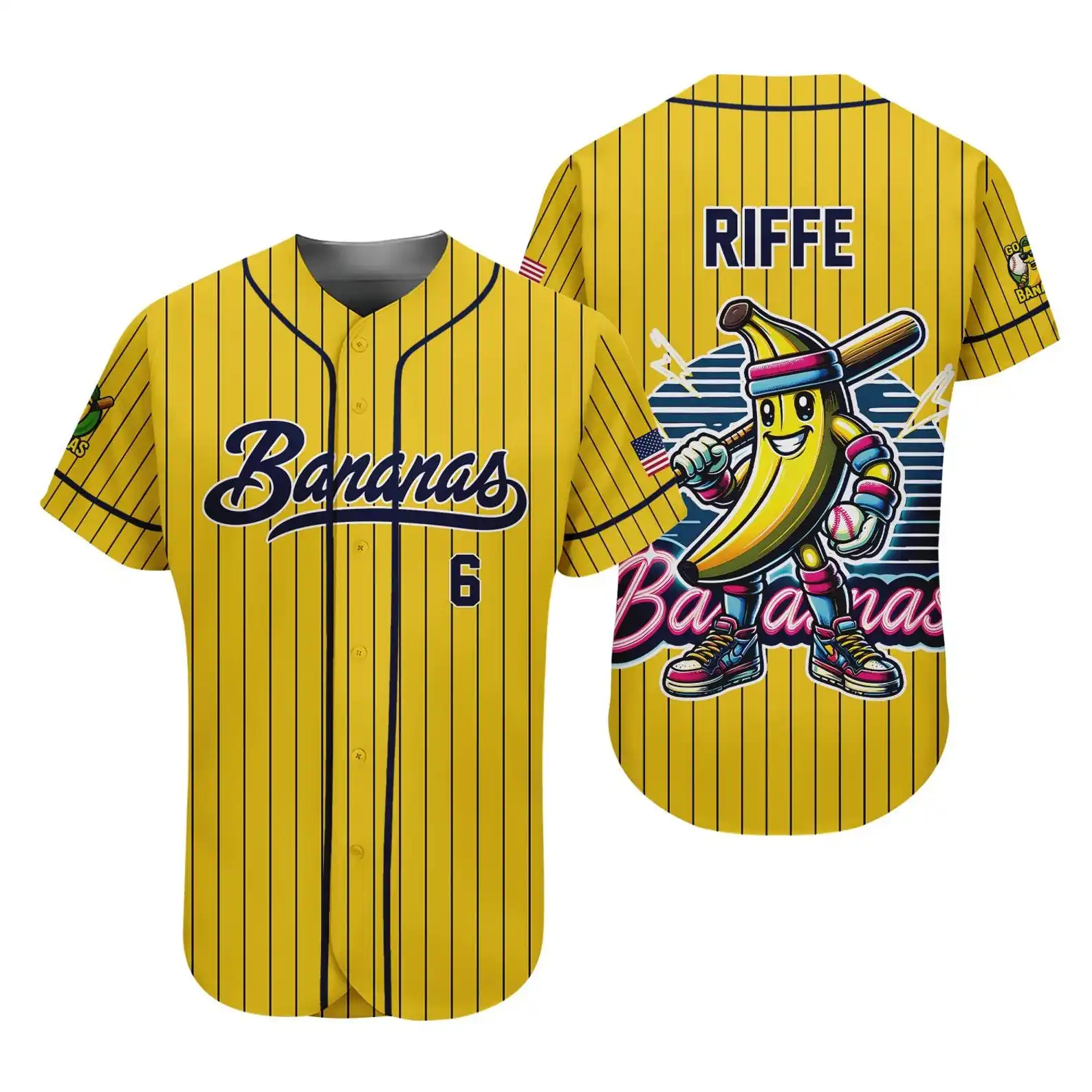 Banana Team Baseball Jersey Custom Name Number Cool Sport Shirt Summer Fan Gift Hot Selling
Banana Team Baseball Jersey Custom Name Number Cool Sport Shirt Summer Fan Gift Hot Selling