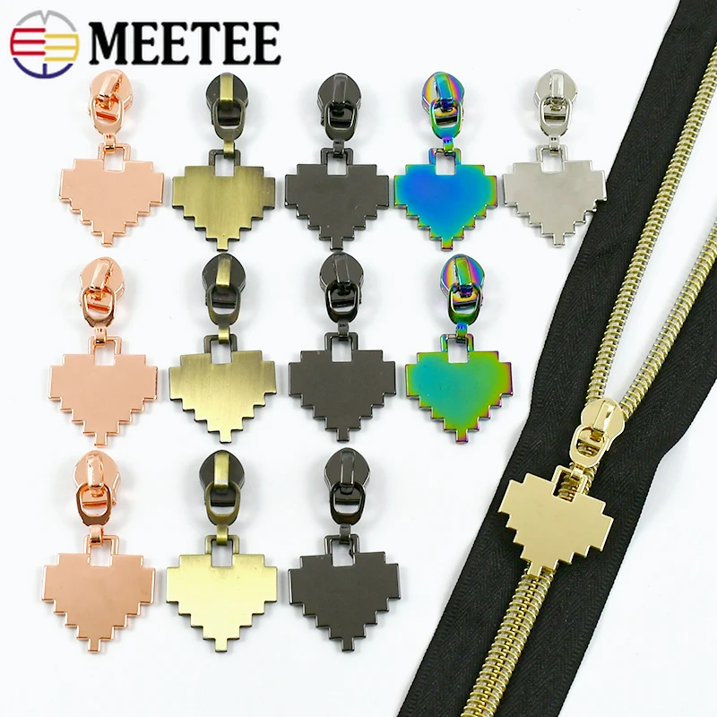 5-30Pc Meetee 5# Heart Sewing Nylon Zippers Puller Bag Clothes Closure Zips Sliders Purse Zipper Head Repair Kit DIY Accessories
5-30Pc Meetee 5# Heart Sewing Nylon Zippers Puller Bag Clothes Closure Zips Sliders Purse Zipper Head Repair Kit DIY Accessories