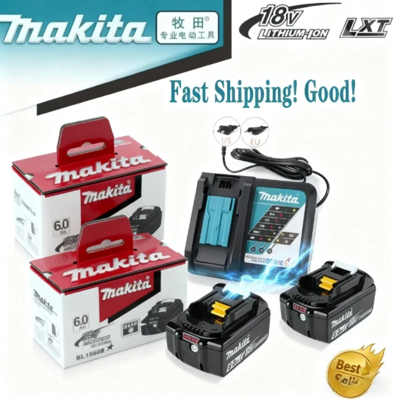 100% Оригинальный аккумулятор Makita 18В 6.0/5.0Ач, для моделей L1840B, L1850B, L1860, аккумулятор для беспроводных инструментов и дрелей Makita
100% Оригинальный аккумулятор Makita 18В 6.0/5.0Ач, для моделей L1840B, L1850B, L1860, аккумулятор для беспроводных инструментов и дрелей Makita