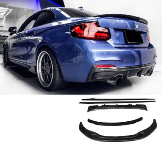 Carbon Fiber Car Front Rear Bumper Lip Diffuser Cover Side Skirt Spoiler For BMW F22 M2 220i M225i M235i 240i 2012-2018 
Carbon Fiber Car Front Rear Bumper Lip Diffuser Cover Side Skirt Spoiler For BMW F22 M2 220i M225i M235i 240i 2012-2018