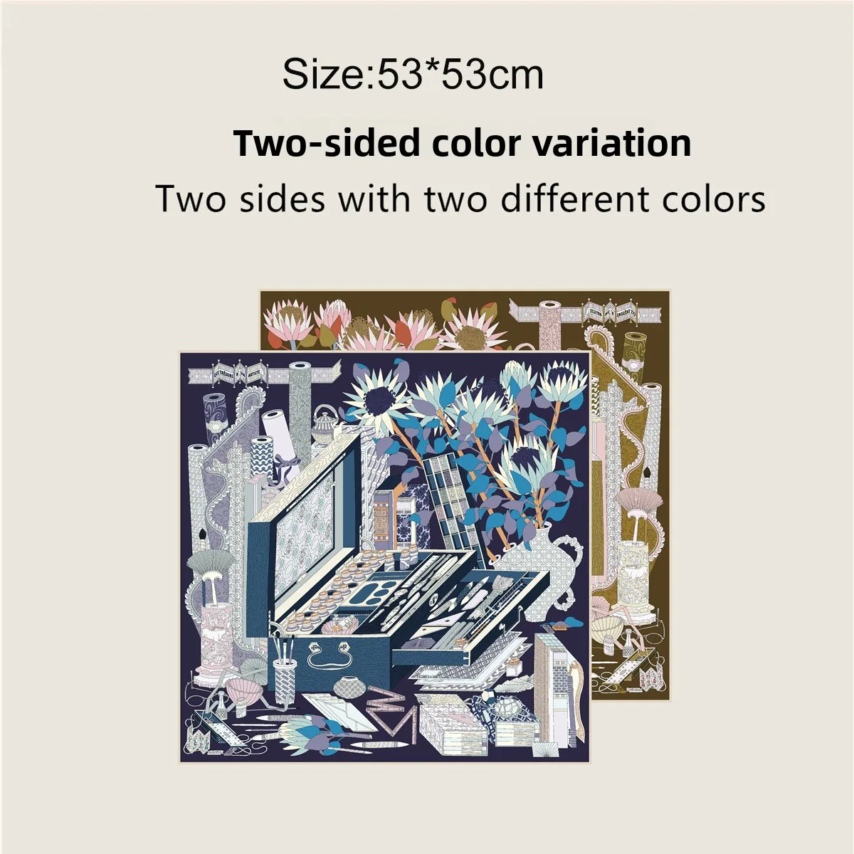 Summer New Style Small Silk Scarf Women's Versatile Decorative Roll Double Sided Color Differentiation Square Scarf Gift...
Summer New Style Small Silk Scarf Women's Versatile Decorative Roll Double Sided Color Differentiation Square Scarf Gift...