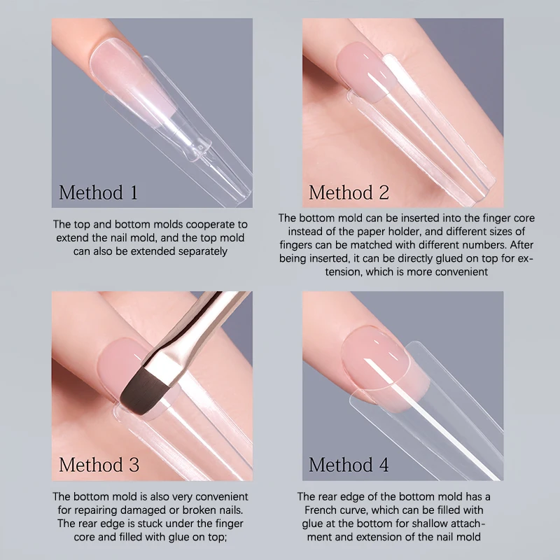 Sandwich Dual Nail Forms 240pcs 15Size Quick Extensions-Dual Forms No Paper Forms Needed 3D Ellipse Manicure Forms Nail Art Tool
Sandwich Dual Nail Forms 240pcs 15Size Quick Extensions-Dual Forms No Paper Forms Needed 3D Ellipse Manicure Forms Nail Art Tool