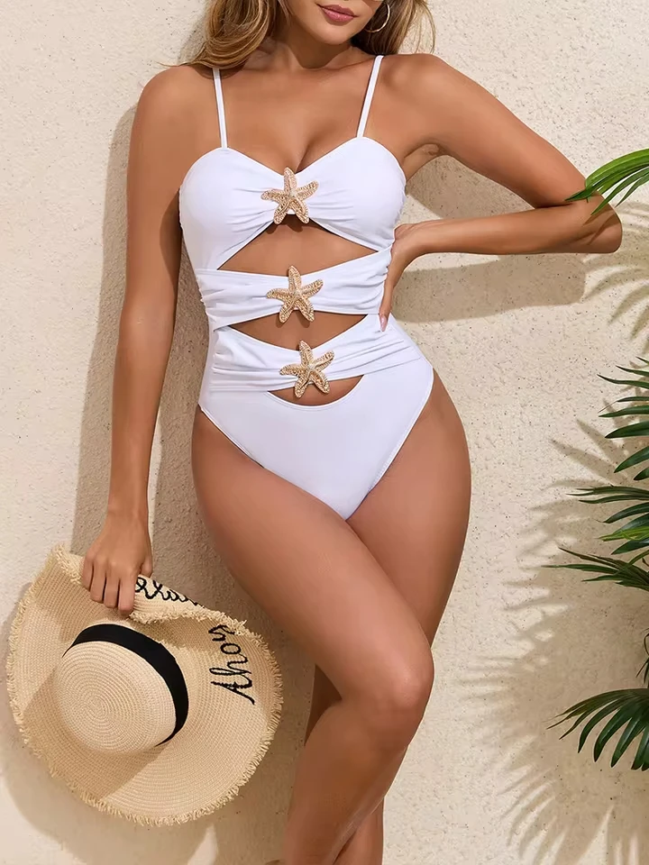 Vzvn Sexy Hollow Out Starfish One Piece Swimsuit Women Beach Bikinis 2026 New All Season Solid Backless Vacation One Piece Swims
Vzvn Sexy Hollow Out Starfish One Piece Swimsuit Women Beach Bikinis 2026 New All Season Solid Backless Vacation One Piece Swims