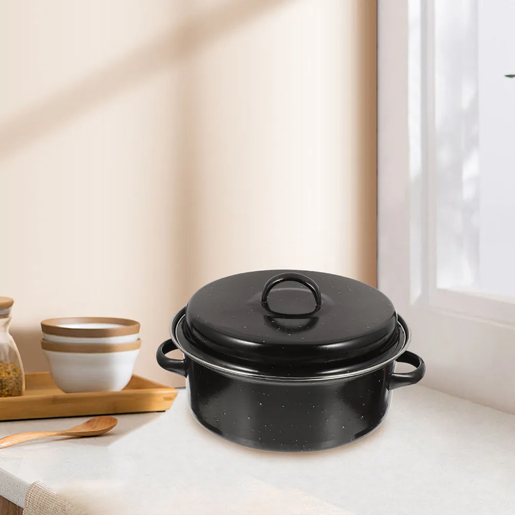 Enamel Roasting Pot Sweet Potato Turkey Baking Pan Oven Cooking Supplies High Temperature Resistant Practical Design
Enamel Roasting Pot Sweet Potato Turkey Baking Pan Oven Cooking Supplies High Temperature Resistant Practical Design