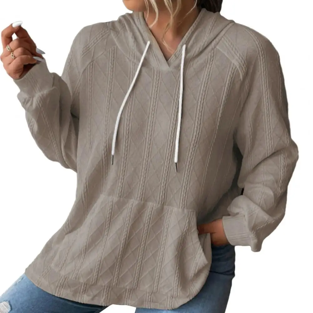 Fall Spring Women Hoodie Drawstring Patch Pocket Loose Long Sleeve Pullover Loose Mid Length Top
Fall Spring Women Hoodie Drawstring Patch Pocket Loose Long Sleeve Pullover Loose Mid Length Top