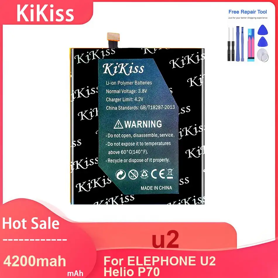 Аккумулятор для мобильного телефона KiKiss для ELEPHONE U2 Helio P70, аккумуляторы u2 4200 мАч
Аккумулятор для мобильного телефона KiKiss для ELEPHONE U2 Helio P70, аккумуляторы u2 4200 мАч