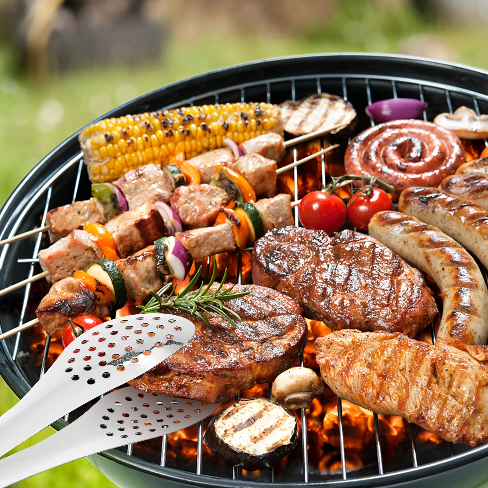 3Pcs Stainless Steel Food Tongs Multi-Purpose Kitchen Bbq Tool Ergonomic Handle Steak Bread Clip Outdoor Indoor Use 
3Pcs Stainless Steel Food Tongs Multi-Purpose Kitchen Bbq Tool Ergonomic Handle Steak Bread Clip Outdoor Indoor Use