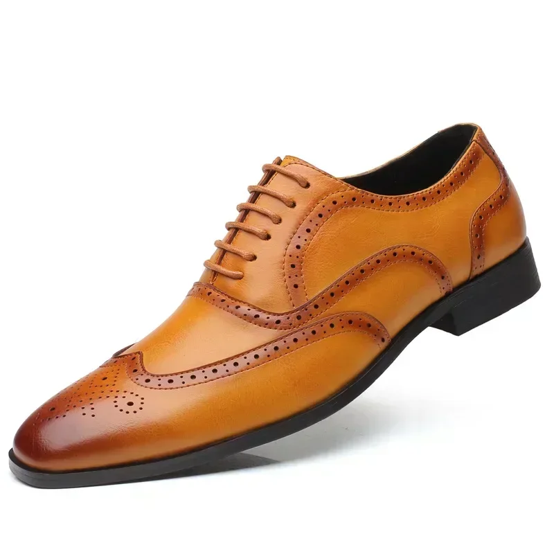 Derby Brock Men's Leather Shoes Retro Business Dress Shoes British Casual Men Oxford Shoes Elegant Wedding Party Flats Men
Derby Brock Men's Leather Shoes Retro Business Dress Shoes British Casual Men Oxford Shoes Elegant Wedding Party Flats Men