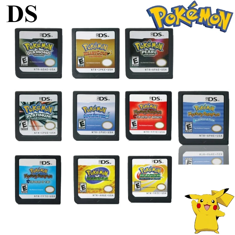 Fine Quality USA Version English Pokemon Series DS Game Card Video Game Console Cartridge HeartGold SoulSilver Ranger Toy Gift
Fine Quality USA Version English Pokemon Series DS Game Card Video Game Console Cartridge HeartGold SoulSilver Ranger Toy Gift