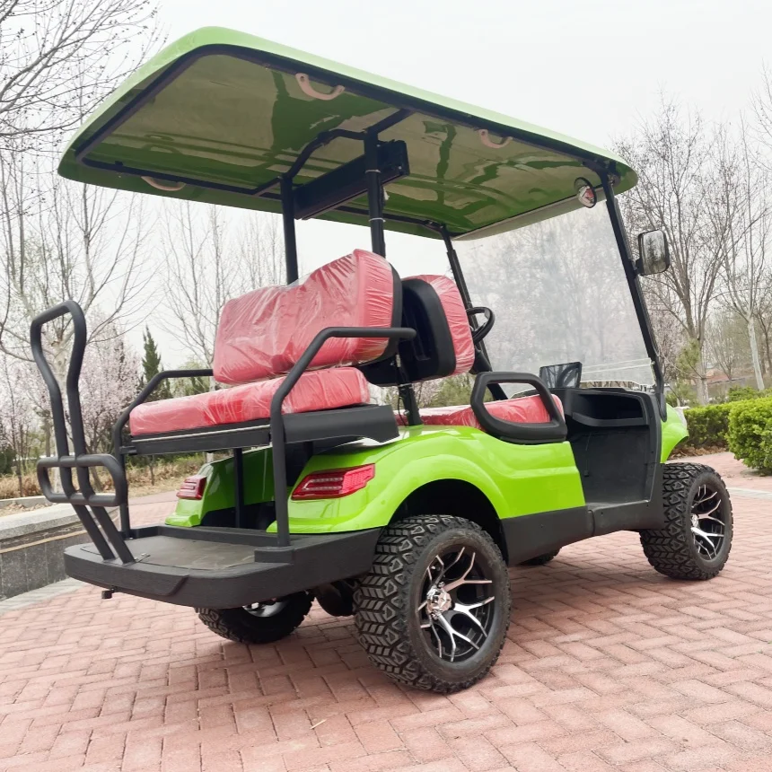 6 Seater Electric Golf Cart With Front Bumper Windshield Flip Folding Windshield Golf Bag Straps And Basket Off-Road Golf Cart
6 Seater Electric Golf Cart With Front Bumper Windshield Flip Folding Windshield Golf Bag Straps And Basket Off-Road Golf Cart