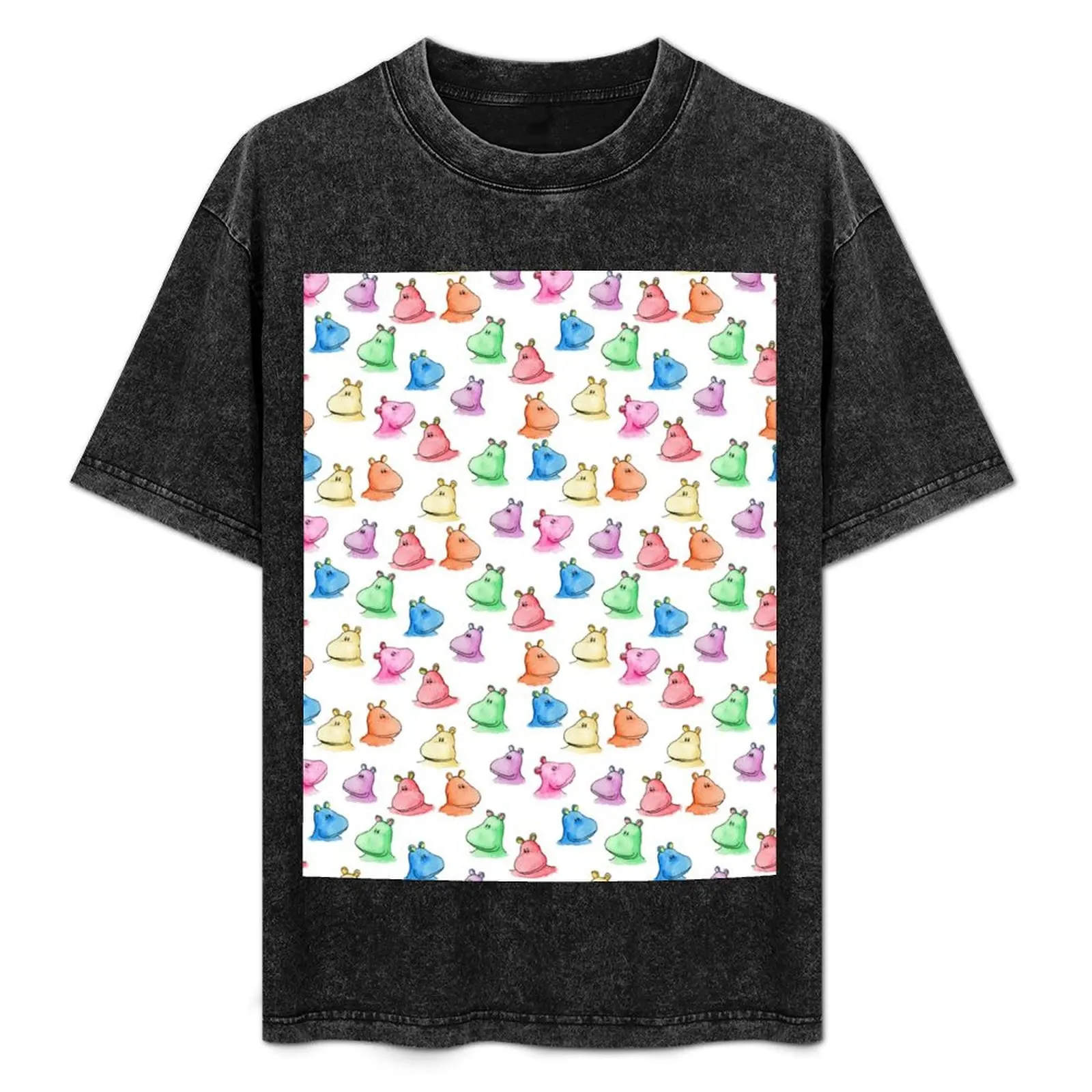 Colorful hippo print - fun and bright T-Shirt Stretch Fabric Comfort T-Shirt
Colorful hippo print - fun and bright T-Shirt Stretch Fabric Comfort T-Shirt