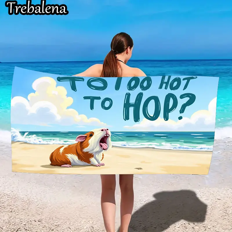 30*60inch Ultra-Soft Beach Towel with Guinea Pig Beach Fun Too Hot To Hop Towel
30*60inch Ultra-Soft Beach Towel with Guinea Pig Beach Fun Too Hot To Hop Towel