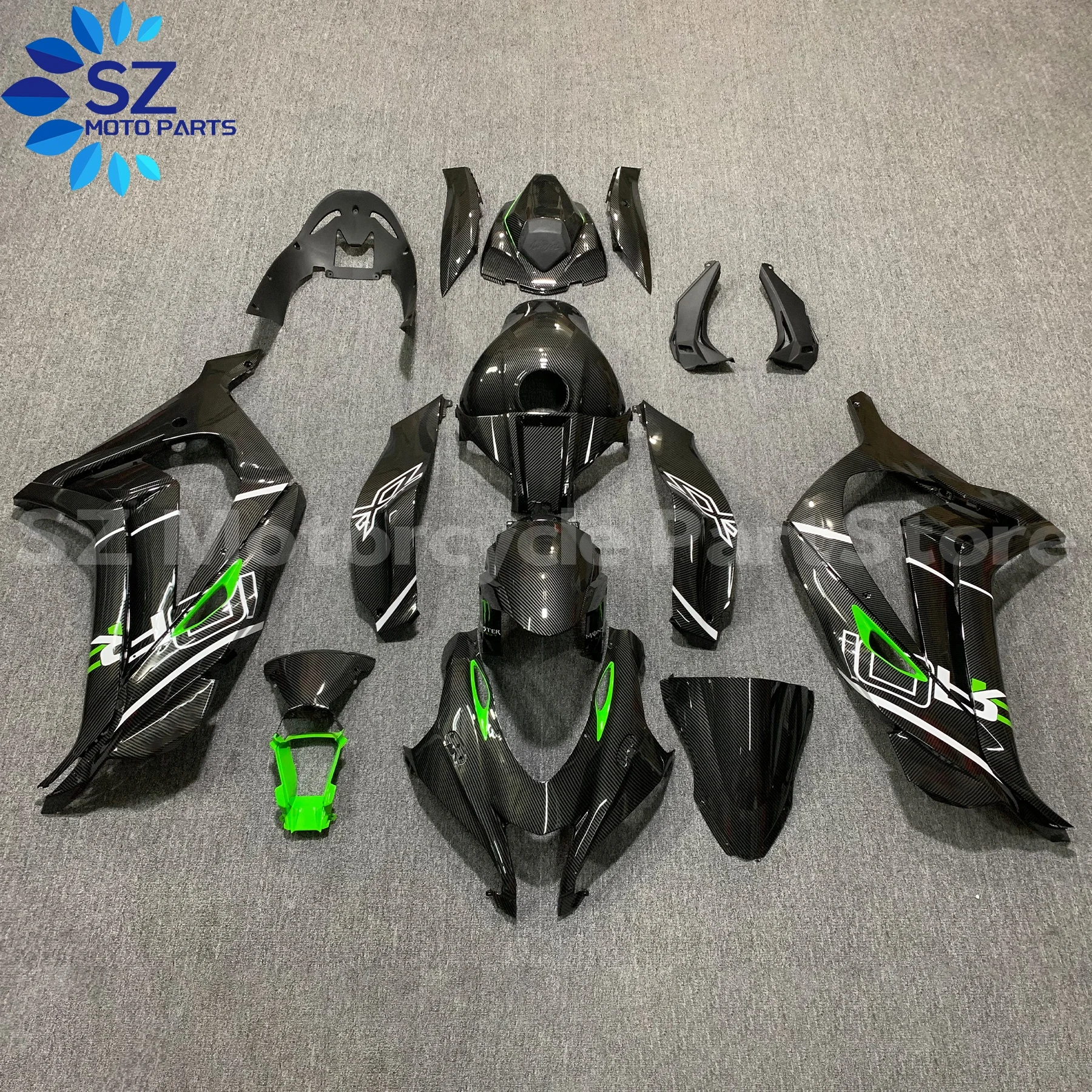 Новые стильные обтекатели для Kawasaki Ninja ZX10R 2016 2017 2018 2019 2020, комплект обтекателей для мотоцикла из углеродного волокна ZX-10R 16-20
Новые стильные обтекатели для Kawasaki Ninja ZX10R 2016 2017 2018 2019 2020, комплект обтекателей для мотоцикла из углеродного волокна ZX-10R 16-20