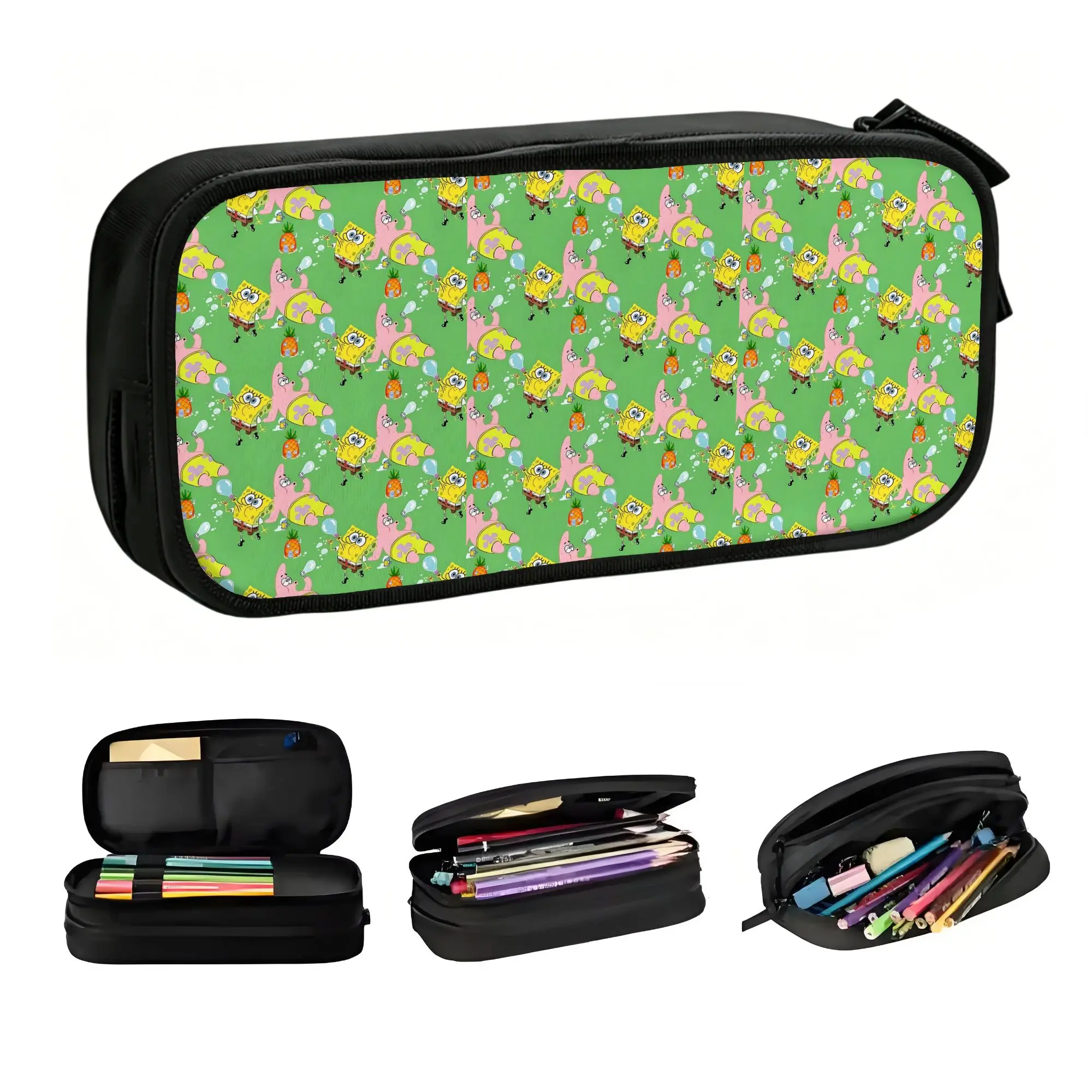 Korean SpongeBobed Pencil Case for Unisex Custom Cute Cartoon Large Storage Pen Bag Box School Supplies
Korean SpongeBobed Pencil Case for Unisex Custom Cute Cartoon Large Storage Pen Bag Box School Supplies