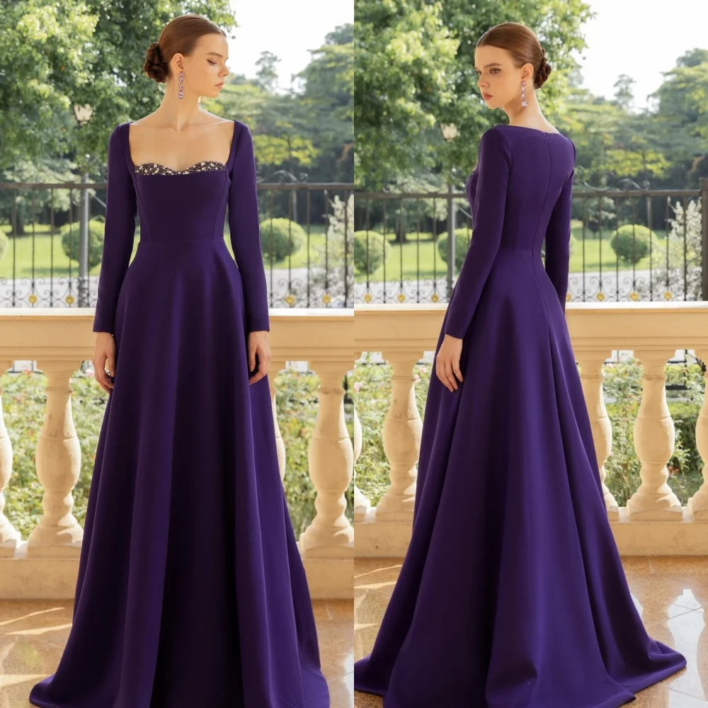 Customized Charmeuse Sequined Square Neck A-line Long Dresses Bespoke Occasion Exquisite High Quality Formal Evening
Customized Charmeuse Sequined Square Neck A-line Long Dresses Bespoke Occasion Exquisite High Quality Formal Evening