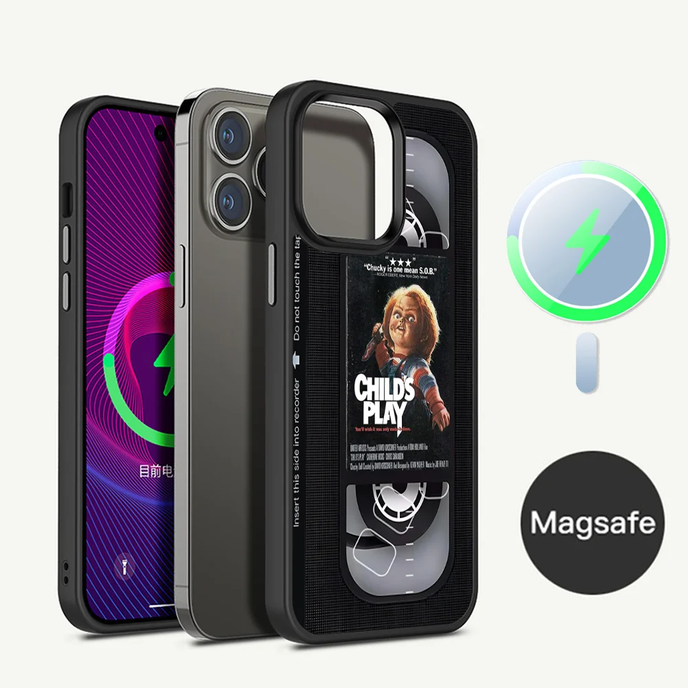 Horror Movie Video Phone Case For iPhone 15 Pro Max Case 14 Plus 13 12 11 Magesafe Magnetic Wireless Charge Cover
Horror Movie Video Phone Case For iPhone 15 Pro Max Case 14 Plus 13 12 11 Magesafe Magnetic Wireless Charge Cover
