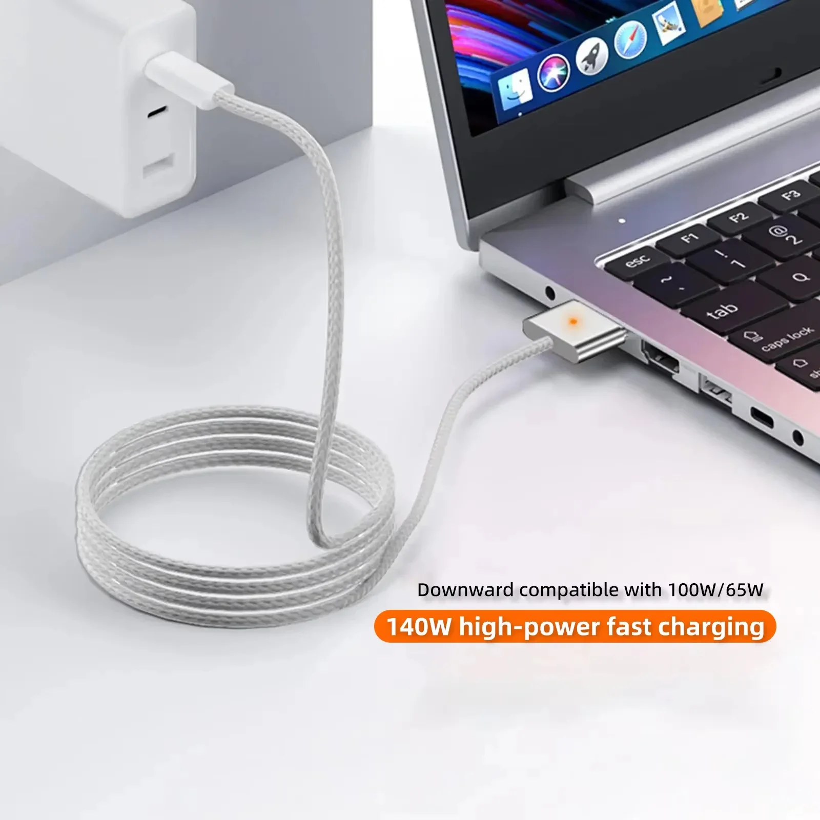 USB Type C To MagSafe 3 Magnetic Charger Cable PD 140W For MacBook Air Pro A2442 A2485 A2681 Laptop
USB Type C To MagSafe 3 Magnetic Charger Cable PD 140W For MacBook Air Pro A2442 A2485 A2681 Laptop