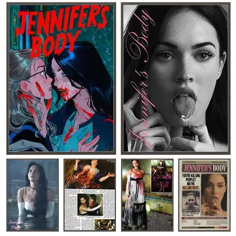 Pop Movie Jennifer Body Poster Versatile HD Waterproof Wall Art Self-Adhesive Decor for Any Space Ideal Gift