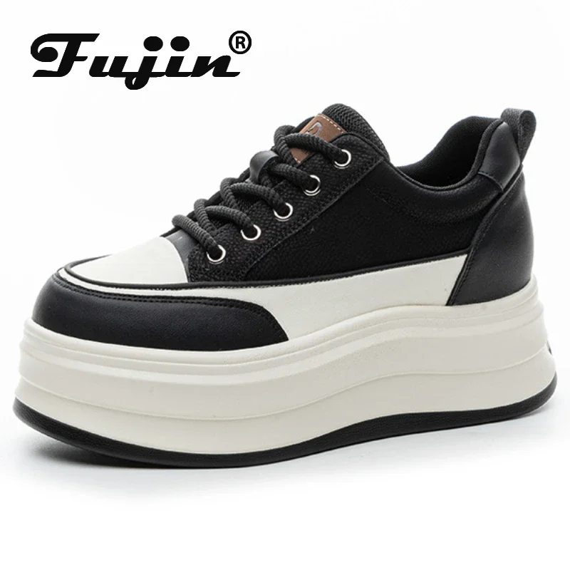 Fujin 7.5cm Microfiber Leather Platform Wedge Fashion Women Spring Autumn Vulcanize Chunky Sneakers Shoes Breathable Comfortable
Fujin 7.5cm Microfiber Leather Platform Wedge Fashion Women Spring Autumn Vulcanize Chunky Sneakers Shoes Breathable Comfortable