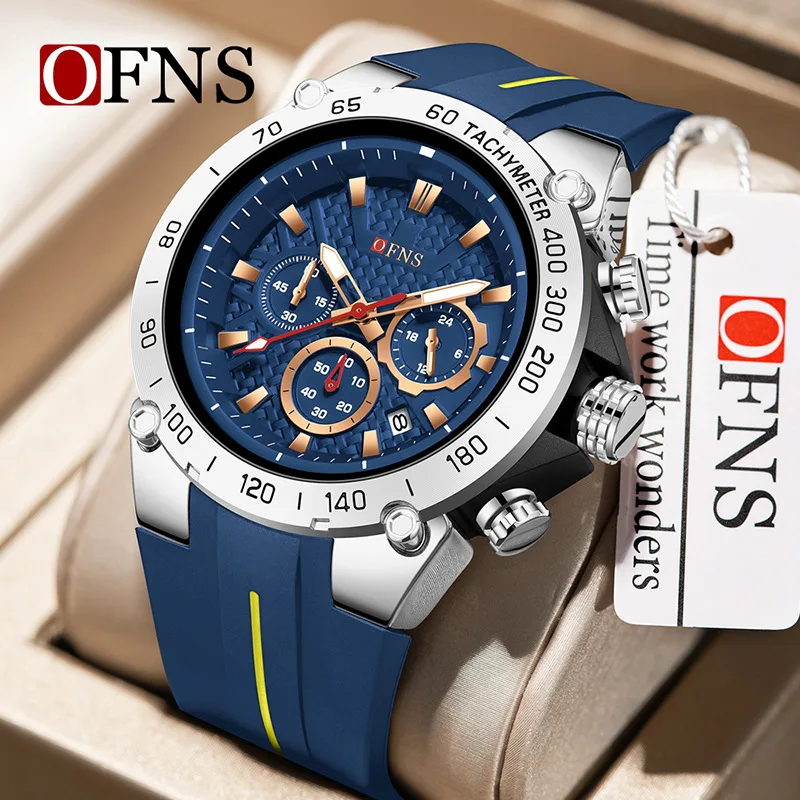 OFNS* men's watch six-hand multi-function chronograph quartz watch calendar waterproof luminous watch
OFNS* men's watch six-hand multi-function chronograph quartz watch calendar waterproof luminous watch