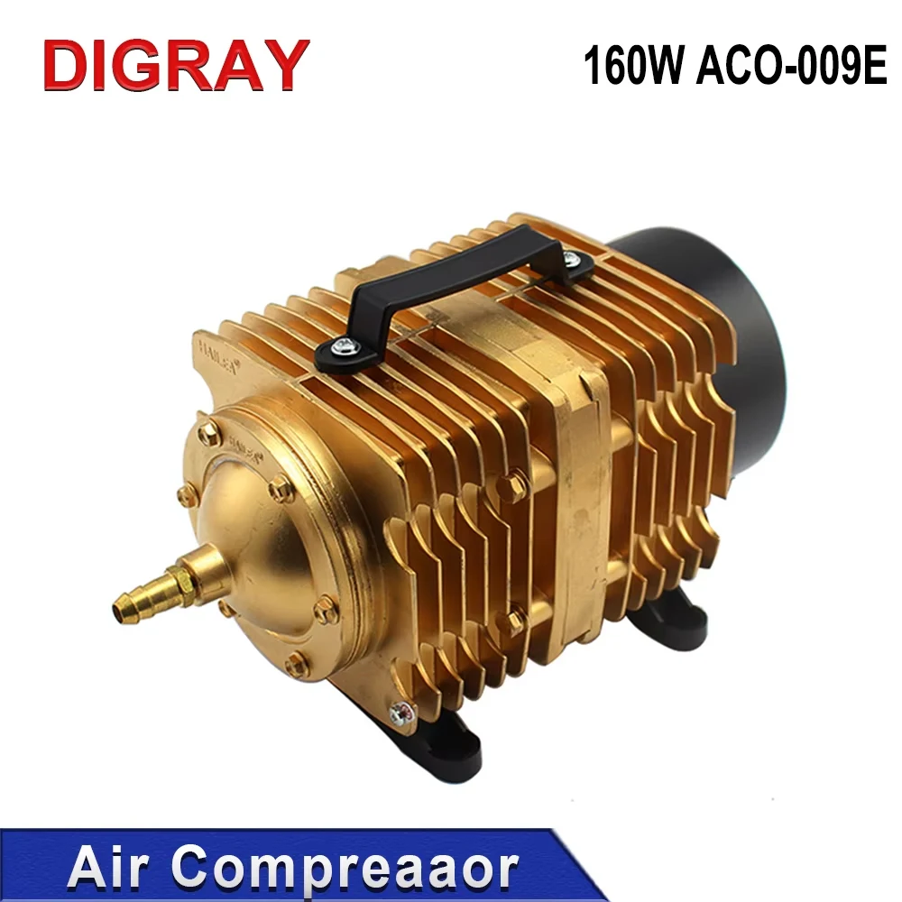 DIGRAY 160W Air Compressor Solenoid Air Pump ACO-009E, CO2 Laser Engraving Cutting Machine Accessories
DIGRAY 160W Air Compressor Solenoid Air Pump ACO-009E, CO2 Laser Engraving Cutting Machine Accessories