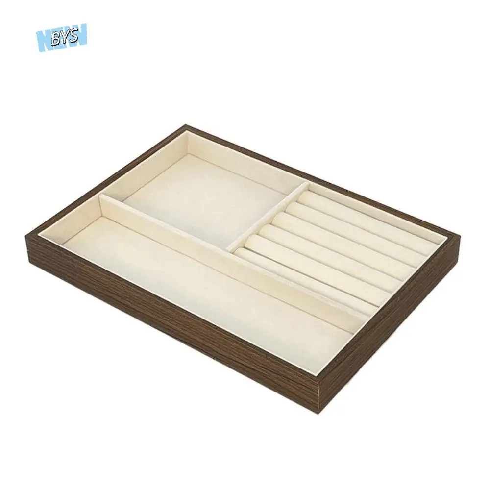 Multi-Compartment Wooden Jewelry Display Tray Solid Wood Flat Bottom Earrings Storage Holder Stackable Multi-purpose
Multi-Compartment Wooden Jewelry Display Tray Solid Wood Flat Bottom Earrings Storage Holder Stackable Multi-purpose