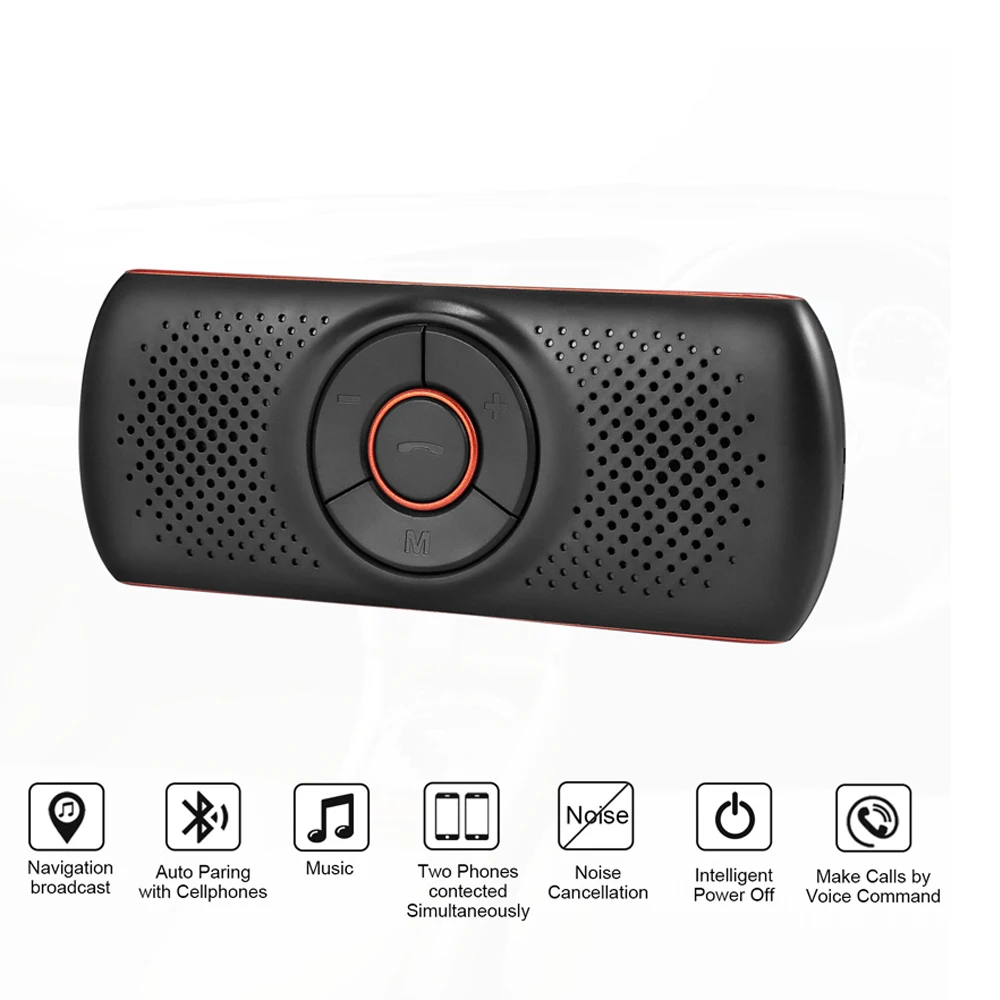 Car Kit Handsfree Bluetooth-compatible Speaker phone Multipoint Sun Visor Speaker for Phone Smartphones Car Charger Hands Free
Car Kit Handsfree Bluetooth-compatible Speaker phone Multipoint Sun Visor Speaker for Phone Smartphones Car Charger Hands Free