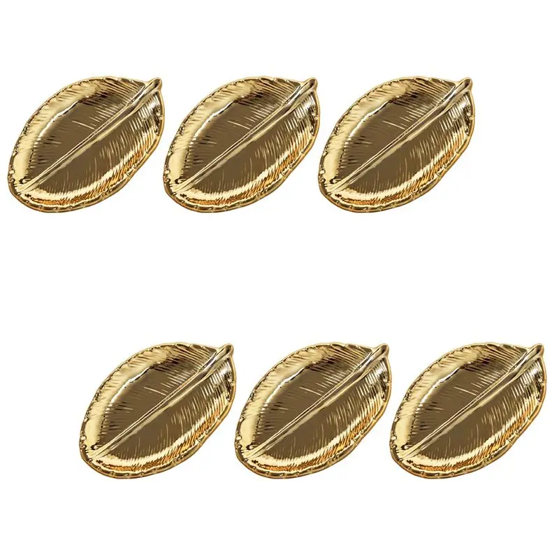 Easy Use 6X Decorative Gold Leaf Plate Dish Porcelain Candy Trinket Dish Jewelry Fruit Serving Tray Storage Plate
Easy Use 6X Decorative Gold Leaf Plate Dish Porcelain Candy Trinket Dish Jewelry Fruit Serving Tray Storage Plate