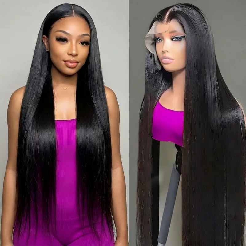 30 Inch 13x4 Lace Front Jet Black Super Long Straight Synthetic Wig, Pre Plucked Hairline, Silky Heat Resistant Fiber for Women
30 Inch 13x4 Lace Front Jet Black Super Long Straight Synthetic Wig, Pre Plucked Hairline, Silky Heat Resistant Fiber for Women