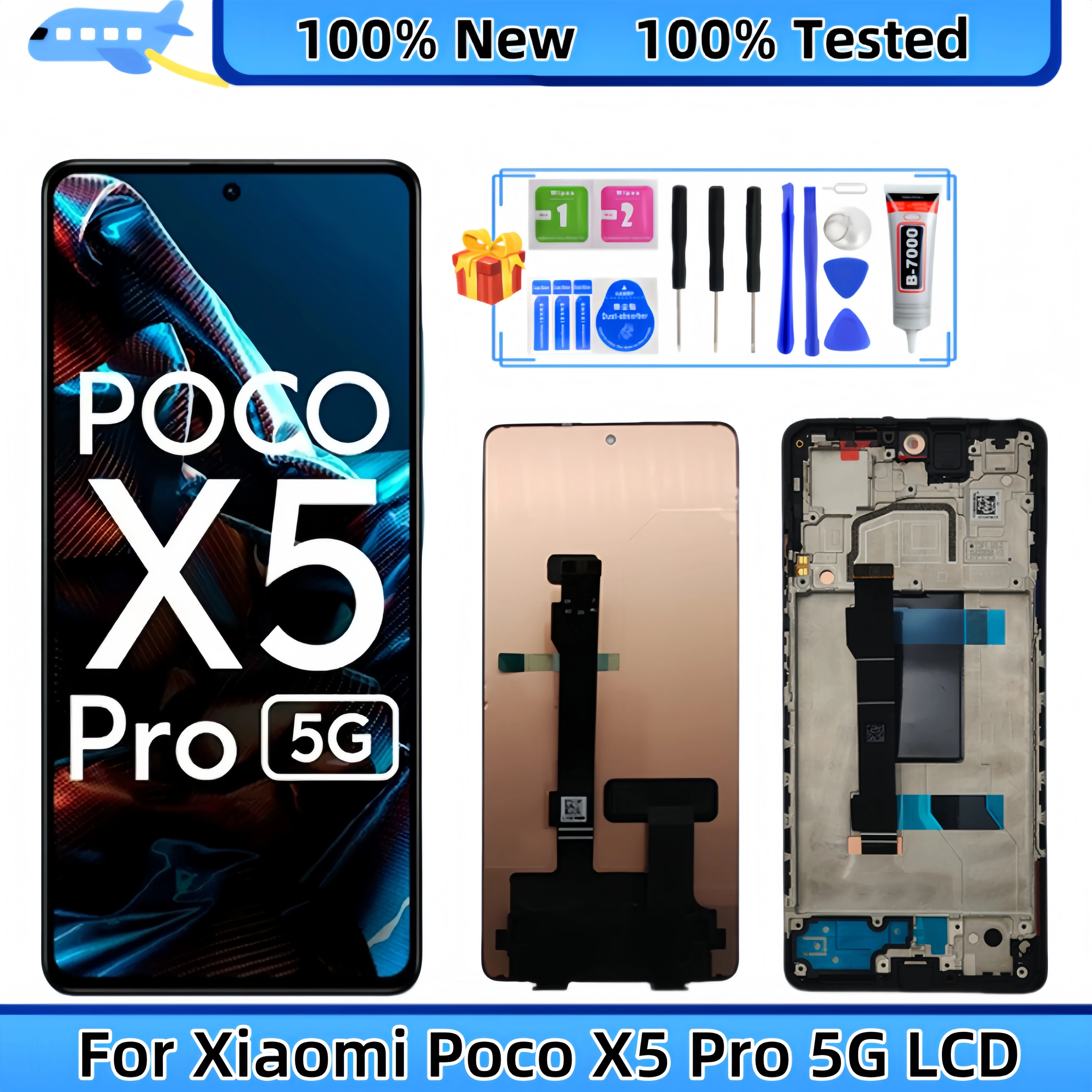 ЖК-дисплей с сенсорным экраном и дигитайзером в сборе для Xiaomi Poco X5 Pro 5G
ЖК-дисплей с сенсорным экраном и дигитайзером в сборе для Xiaomi Poco X5 Pro 5G