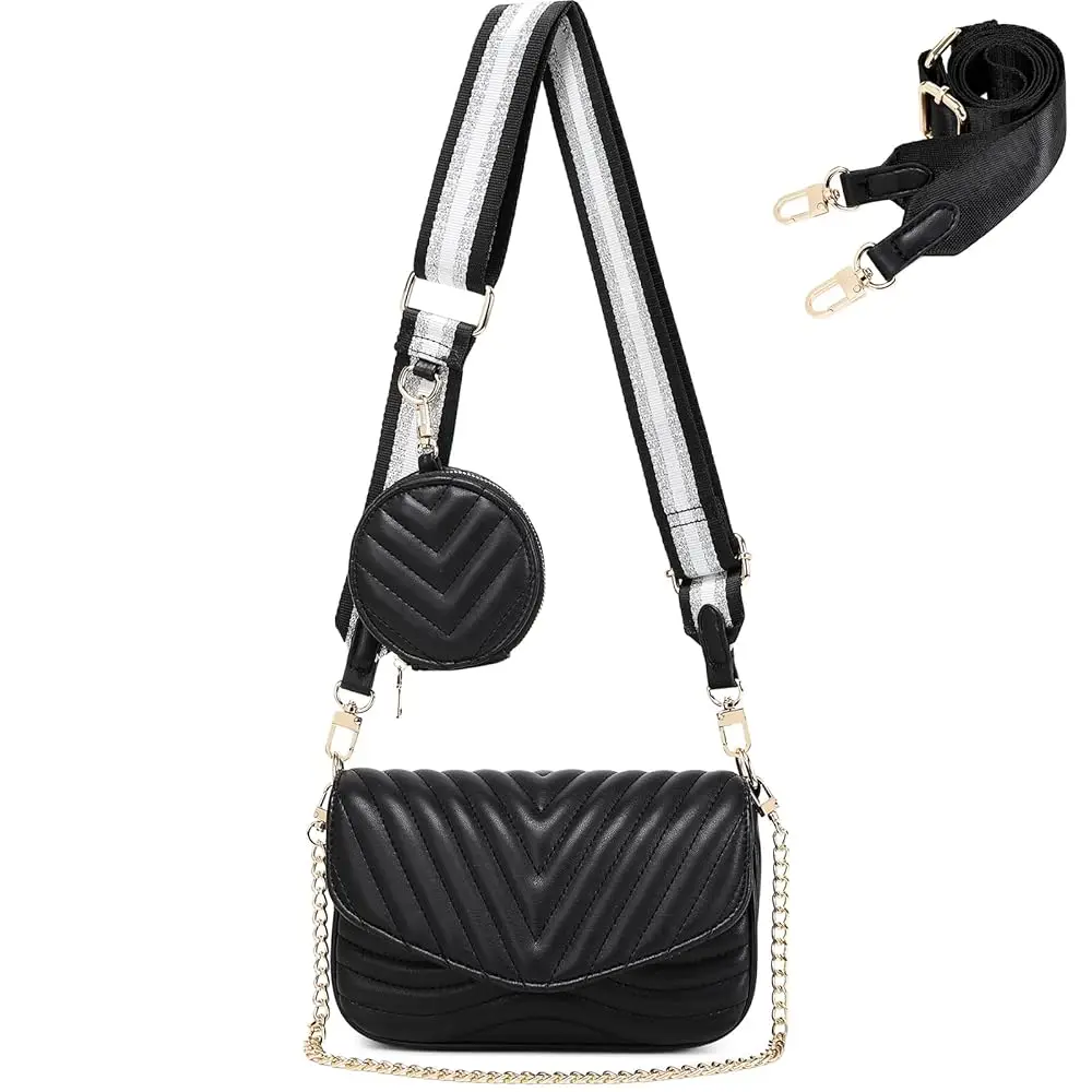 Quilted Crossbody Bags for women Designer Shoulder Handbags Small Purse
Quilted Crossbody Bags for women Designer Shoulder Handbags Small Purse