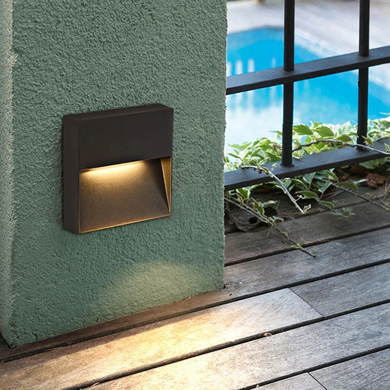 Outdoor Wall Light Outdoor Wall Lamp Waterproof Led Stair Light Exterior Lighting for Terrace Porch 220v Luminaire Mounted 
Outdoor Wall Light Outdoor Wall Lamp Waterproof Led Stair Light Exterior Lighting for Terrace Porch 220v Luminaire Mounted