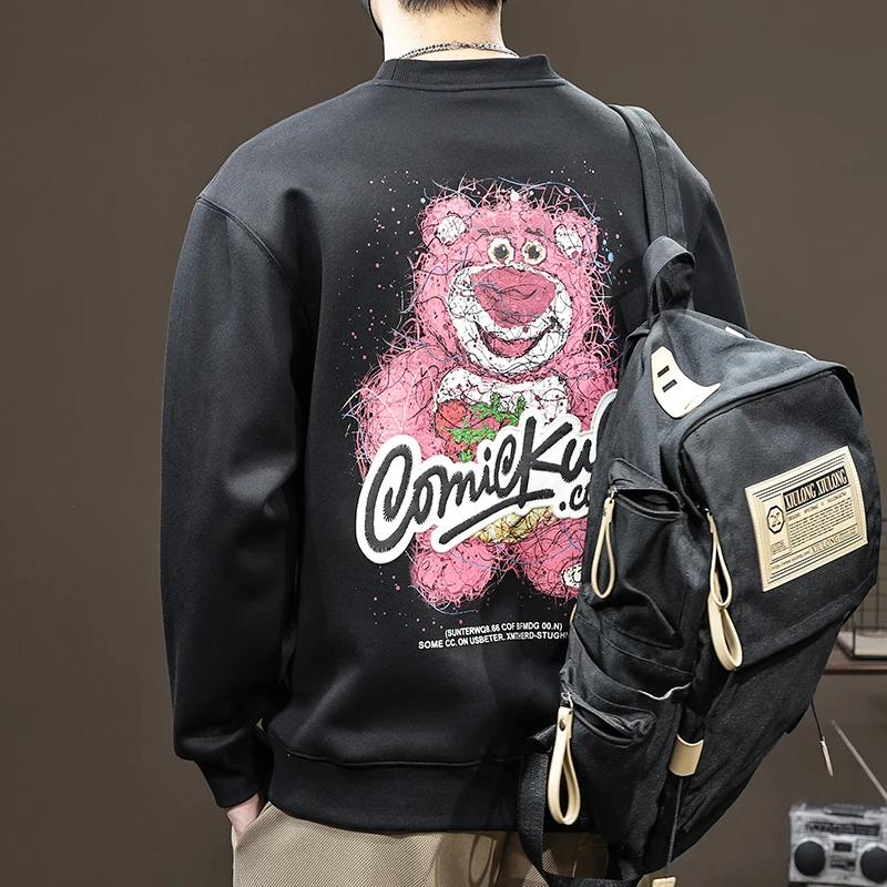 Retro teddy bear printed sweatshirt for men in autumn 2024 fashionable loose fit plus size couple outfit casual versatile shirt
Retro teddy bear printed sweatshirt for men in autumn 2024 fashionable loose fit plus size couple outfit casual versatile shirt