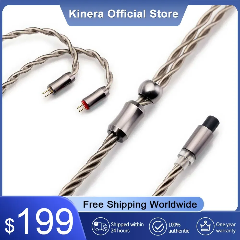 Kinera Dromi Earphone Upgrade Cable 6N OCC 4 Core Silver Plated 0.78 2pin/MMCX Connector Modular 2.5mm 3.5mm 4.4mm Plug Headset
Kinera Dromi Earphone Upgrade Cable 6N OCC 4 Core Silver Plated 0.78 2pin/MMCX Connector Modular 2.5mm 3.5mm 4.4mm Plug Headset