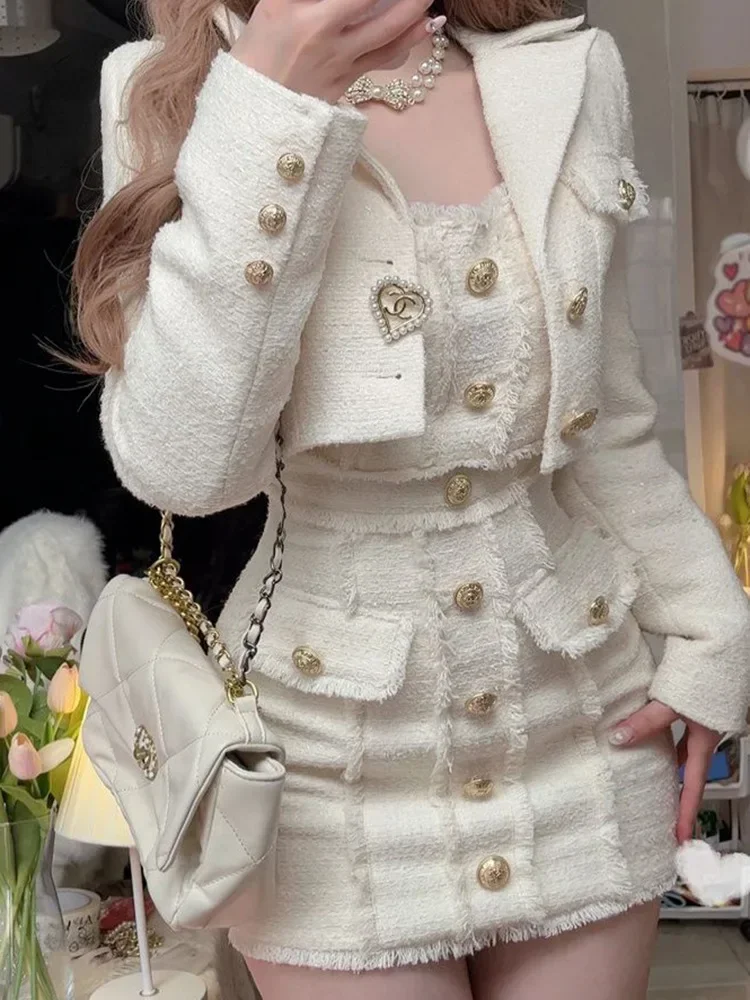 French Elegant Vintage Two Piece Set Women Patchwork Retro Mini Dress Suits Female Korean Fashion Chic Lace Party Set 2024 New
French Elegant Vintage Two Piece Set Women Patchwork Retro Mini Dress Suits Female Korean Fashion Chic Lace Party Set 2024 New