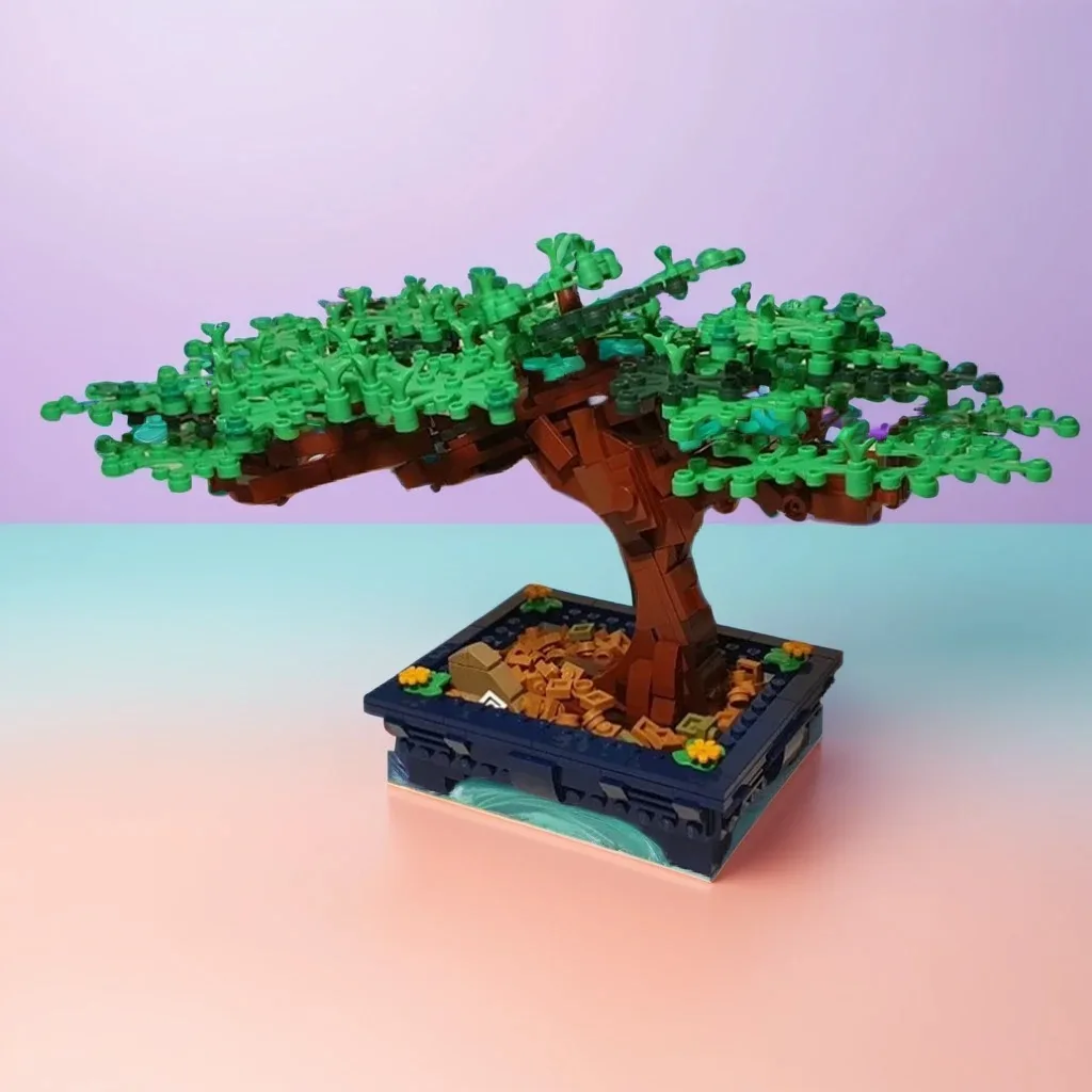 NEW 647PCS MOC Creative Model Bonsai Tree Collectible Display DIY Bricks Home Decor Gift Decoration Collection Showcase Building
NEW 647PCS MOC Creative Model Bonsai Tree Collectible Display DIY Bricks Home Decor Gift Decoration Collection Showcase Building