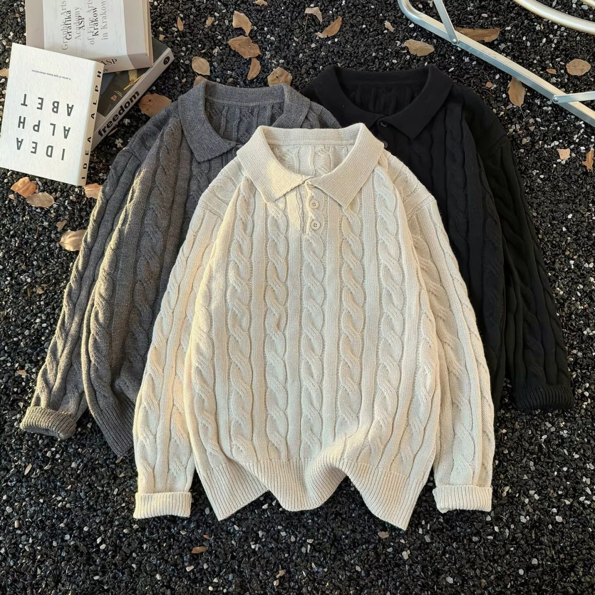 Свободный повседневный вязаный свитер Ne 2025 года, базовый зимний топ с узлом на пуговицах для мужчин и женщин, длинный зимний топ из полиэфирного волокна
Свободный повседневный вязаный свитер Ne 2025 года, базовый зимний топ с узлом на пуговицах для мужчин и женщин, длинный зимний топ из полиэфирного волокна