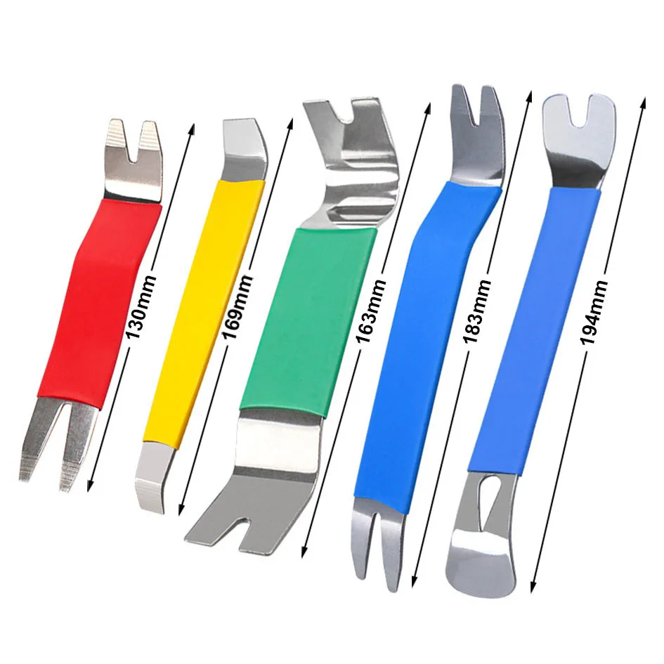 Auto Trim Removal Tool Kit Car Dashboard Audio Radio Panel Repair Metal Removal Pry Disassembly Tool Automotive Pry Tools
Auto Trim Removal Tool Kit Car Dashboard Audio Radio Panel Repair Metal Removal Pry Disassembly Tool Automotive Pry Tools