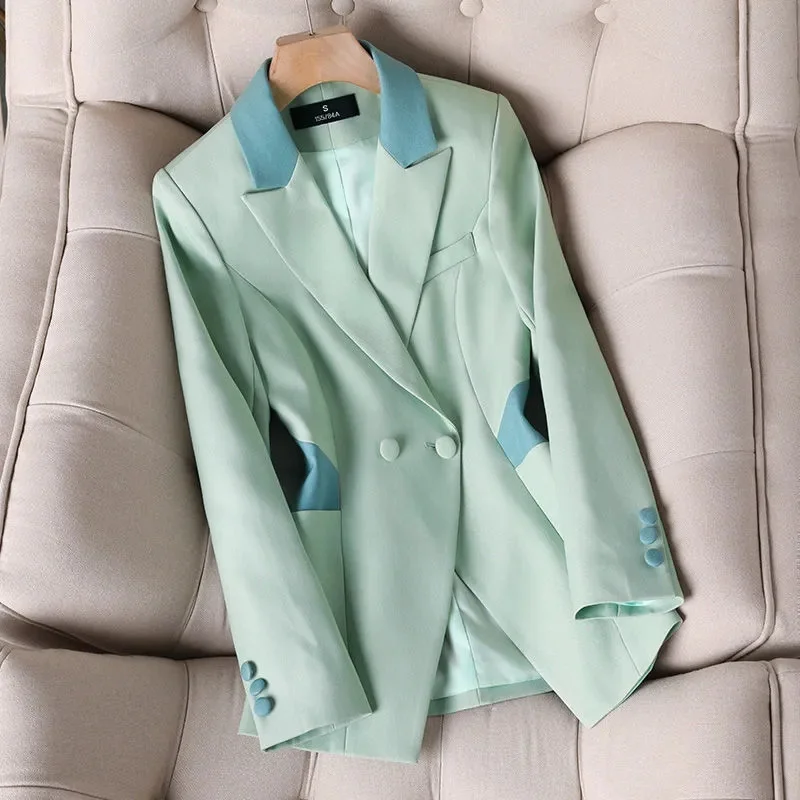 New Spring Autumn Green White Women Blazer Long Sleeve Single Breasted Office Suit Ladies Business Work Wear Formal Jacket Coat
New Spring Autumn Green White Women Blazer Long Sleeve Single Breasted Office Suit Ladies Business Work Wear Formal Jacket Coat