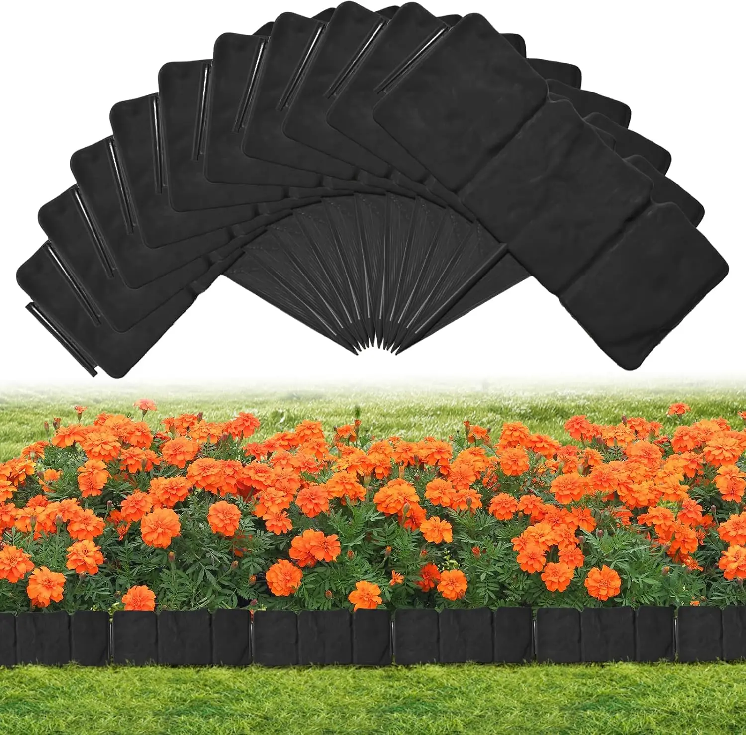 40pcs Garden Landscape Edging Borders No Dig,Imitation Stone Fence for DIY Outdoor Patio Balcony Yard Landscaping
40pcs Garden Landscape Edging Borders No Dig,Imitation Stone Fence for DIY Outdoor Patio Balcony Yard Landscaping