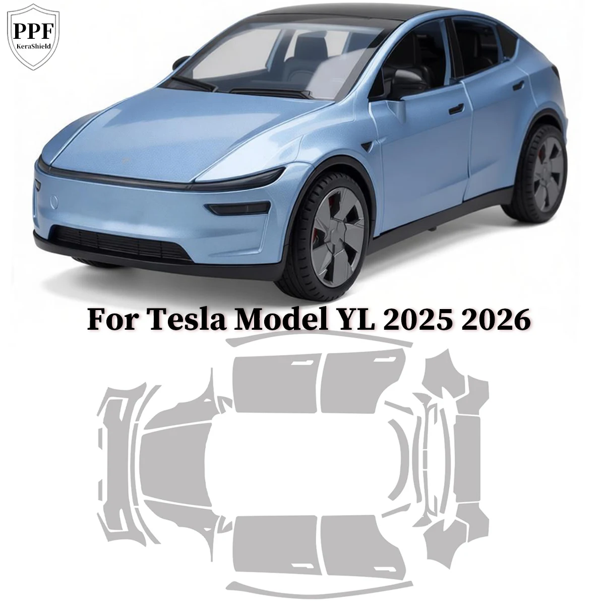 For Tesla Model YL 2025 2026 TPU Paint Protection Film Anti-Scratch Kit Pre-cut PPF Clear Bra Repairable Cover Car Accessories
For Tesla Model YL 2025 2026 TPU Paint Protection Film Anti-Scratch Kit Pre-cut PPF Clear Bra Repairable Cover Car Accessories