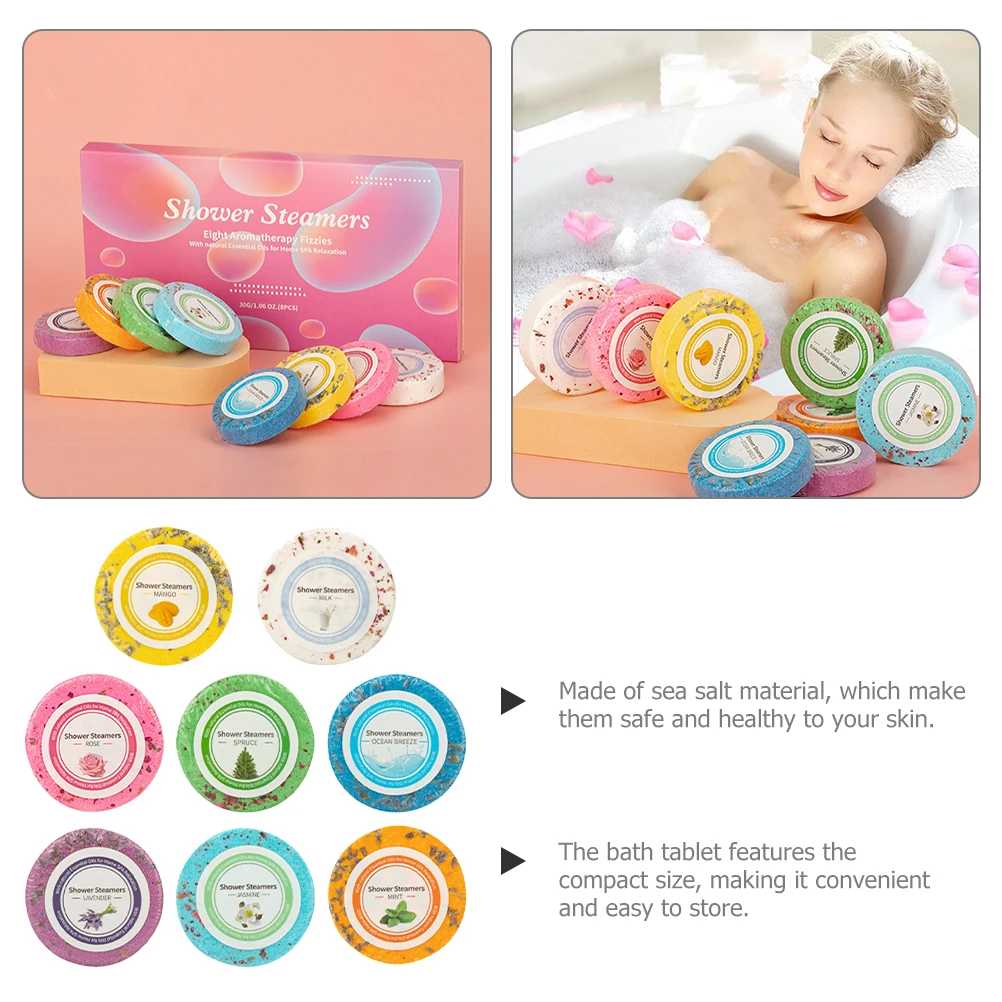 8pcs Oils Essential Oils Tablets For Women Bath Salts Shower Steamers For Men Shower Steamers Relaxation Spa
8pcs Oils Essential Oils Tablets For Women Bath Salts Shower Steamers For Men Shower Steamers Relaxation Spa