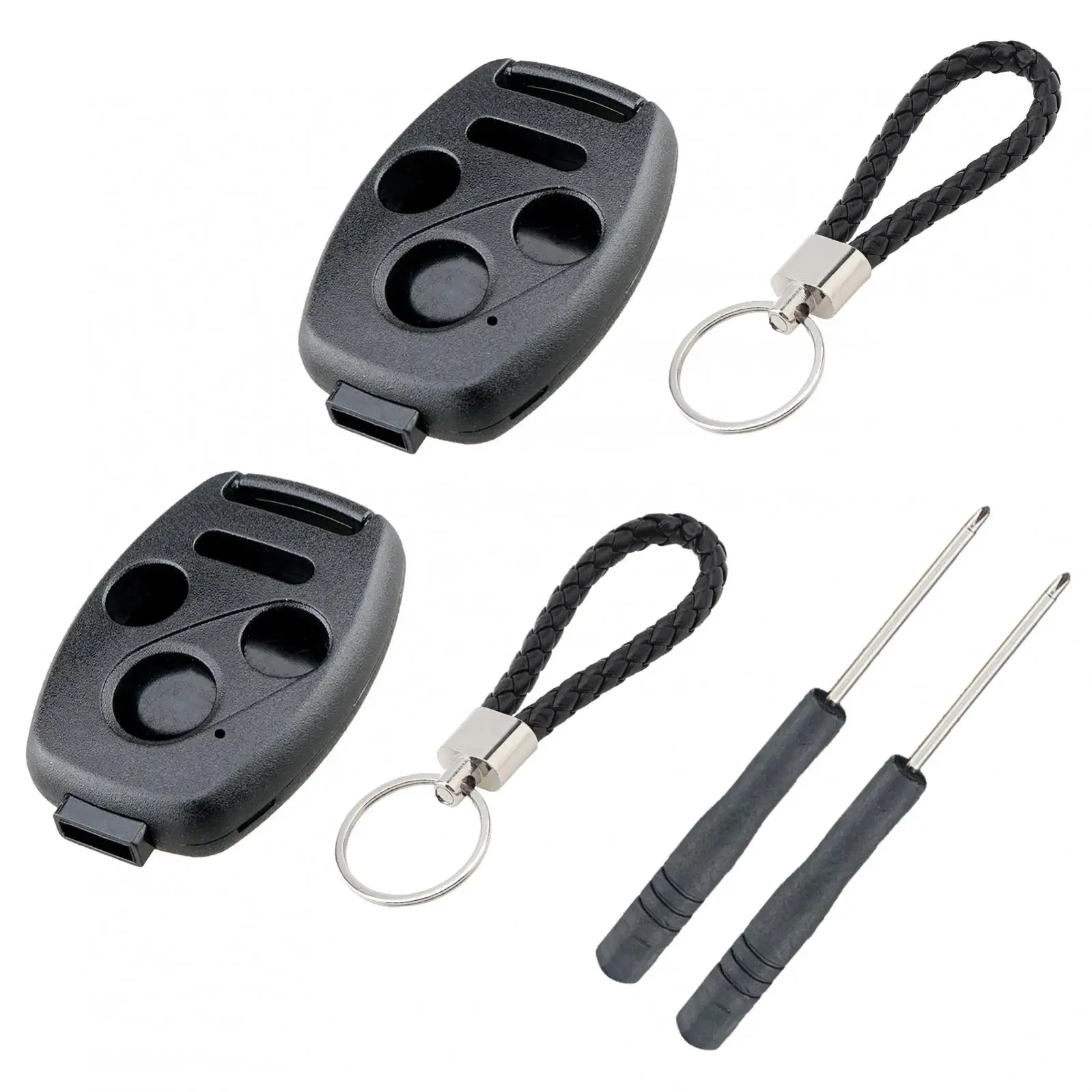 2pcs 4 Button Car Remote Key Shell Case Fit for Honda with Key Chain, Screwdriver, Wear-resistant Car Key Shell
2pcs 4 Button Car Remote Key Shell Case Fit for Honda with Key Chain, Screwdriver, Wear-resistant Car Key Shell