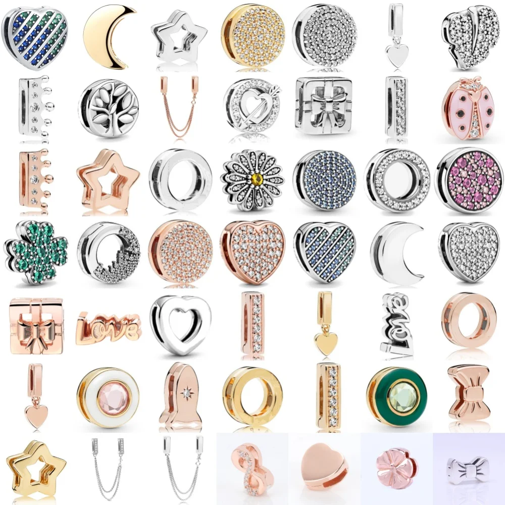 Hot Selling 925 Silver Daisy,bow Heart Shaped Fixed Clip SuitableforEuropean Original Bracelets DIY Accessories Delicate Jewelry 
Hot Selling 925 Silver Daisy,bow Heart Shaped Fixed Clip SuitableforEuropean Original Bracelets DIY Accessories Delicate Jewelry