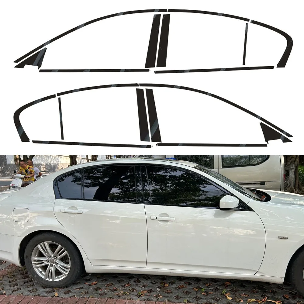 Glossy Black Chrome Delete Window Trim Kit for For Infiniti G Series G25 G35 G37 4 door Exterior Styling Cover Mouldings
Glossy Black Chrome Delete Window Trim Kit for For Infiniti G Series G25 G35 G37 4 door Exterior Styling Cover Mouldings