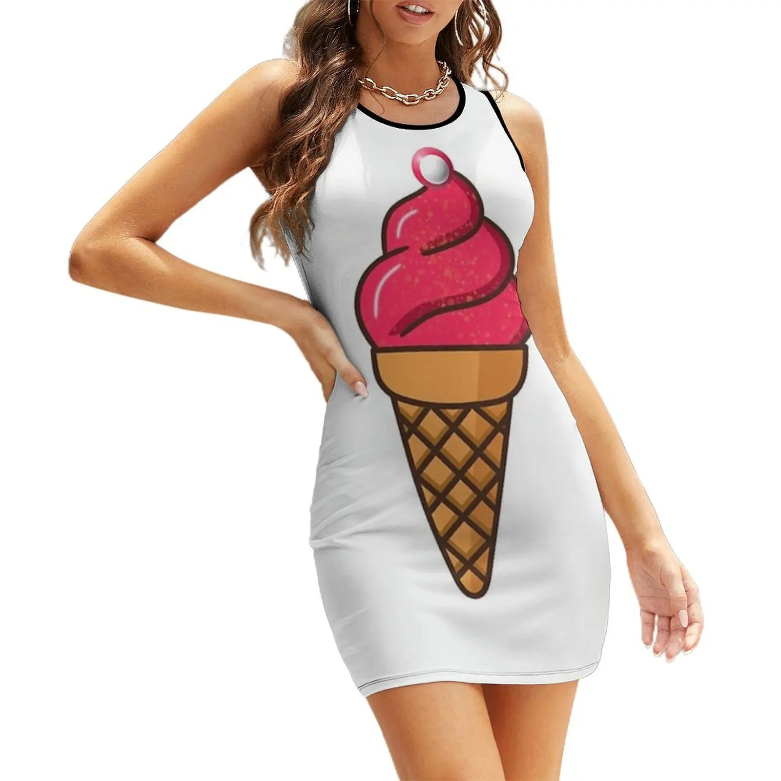 Icecream cone design Sleeveless Sundress Evening dresses Women's summer dress wedding dresses for woman summer dress daily
Icecream cone design Sleeveless Sundress Evening dresses Women's summer dress wedding dresses for woman summer dress daily