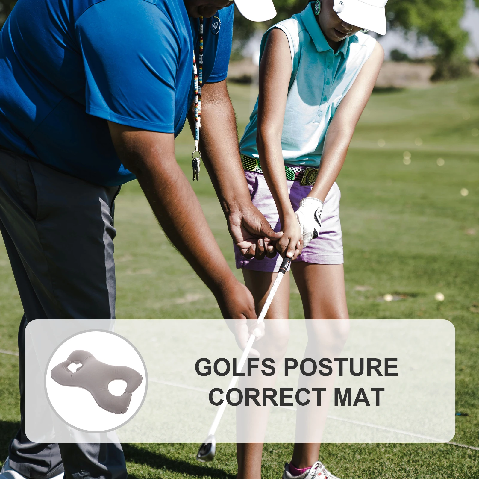 Golf Swing Practice Ring Inflatable 8-Shaped Posture Correct Trainer Golf Swing Aid Suitable Male Female Lightweight Portable 
Golf Swing Practice Ring Inflatable 8-Shaped Posture Correct Trainer Golf Swing Aid Suitable Male Female Lightweight Portable