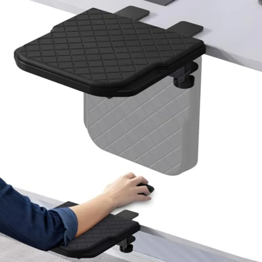Arm Rest for Desk, 90°Foldable Computer Wrist Rest Shelf with Sponge Padding, Clamp on Arm Support, Ergonomic Sturdy Desk Exten
Arm Rest for Desk, 90°Foldable Computer Wrist Rest Shelf with Sponge Padding, Clamp on Arm Support, Ergonomic Sturdy Desk Exten